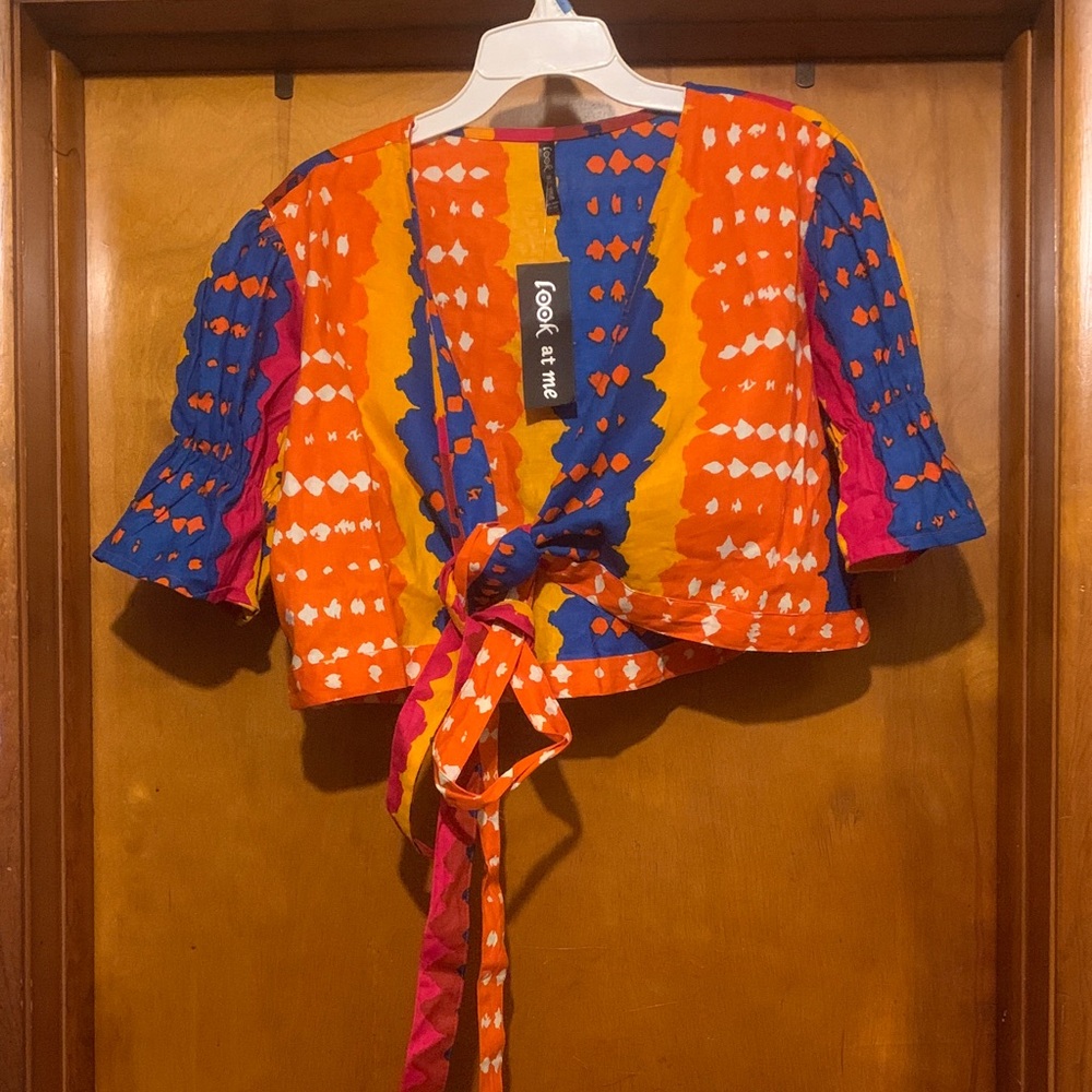 NWT Look at Me Size One Size Multicolored Crop Top